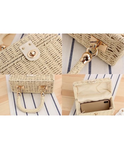 Vintage Rattan Bag for Women Woven Straw Crossbody Bags for Women with Chain Casual Beach Bag Sling Bag Handbag 2024 Green $2...