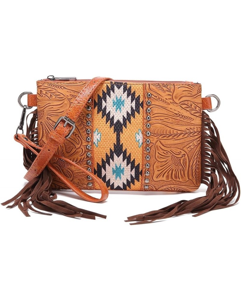 Wristlet Wallets for Women Boho Wristlet Wallet Boho Aztec Credit Card Holder Crossbody Purse Leather Clutch Purses for Women...