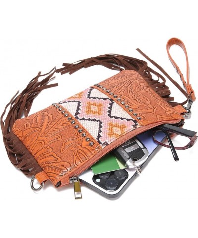 Wristlet Wallets for Women Boho Wristlet Wallet Boho Aztec Credit Card Holder Crossbody Purse Leather Clutch Purses for Women...