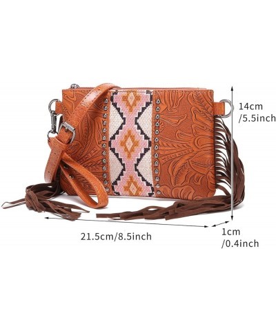 Wristlet Wallets for Women Boho Wristlet Wallet Boho Aztec Credit Card Holder Crossbody Purse Leather Clutch Purses for Women...