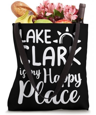 Lake Clark Is My Happy Place - Camping Nature Outdoor Lake Tote Bag $13.19 Totes