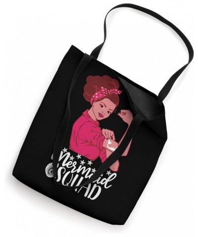 Mermaid Squad Shirt For Girls Women Mermaid Birthday Squad Tote Bag $8.88 Totes