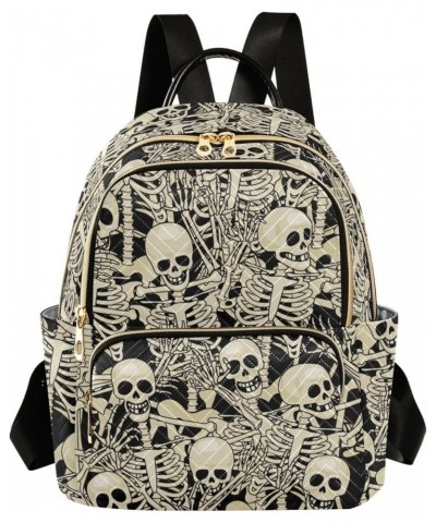 Fun Skeletons Women's Backpack Purse Causal Daypack Work Travel College Business Trip Bag Shoulder Bag Small $15.47 Backpacks