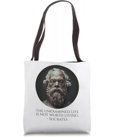 Ancient Greek Philosophy - The Unexamined Life - Socrates Tote Bag $12.12 Totes