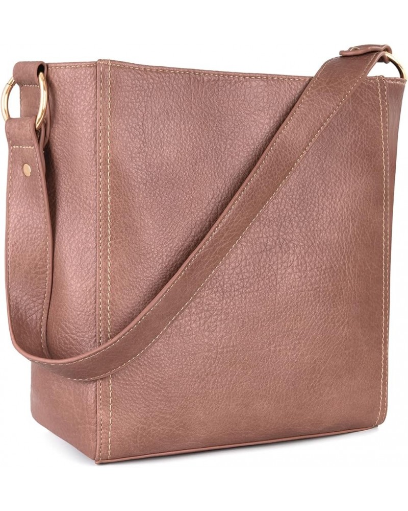 Purses for Women Shoulder Purses and Handbags Hobo Bags for Women B Dark Pink $14.74 Hobo Bags