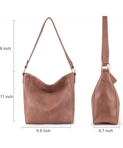 Purses for Women Shoulder Purses and Handbags Hobo Bags for Women B Dark Pink $14.74 Hobo Bags