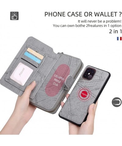 for Google Pixel6 Magnetic flip Phone case, Zipper Bag with Multiple Card Slots Phone case Black (Color : Black, Size : Pixel...