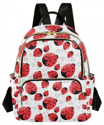 Small Backpack for Women Travel Bag Ladybugs Insects Daypack Purse Fashion Shoulder Bag Rucksack Small B312 $14.03 Backpacks