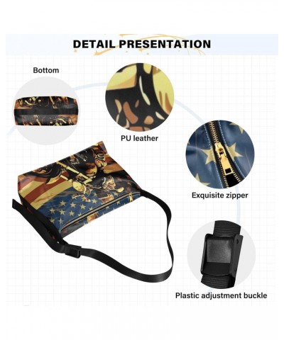 Flag Motorcycle Shoulder Bag Purse for Women,Large Leather Handbag Crossbody Bags Adjustable Straps Tote Bag Hobo Bags713 $13...