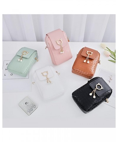 Women Small Cell Phone Purse Crossbody Mini PU Wallets Messenger Shoulder Bag Fashion Lightweight Bags Travel White $10.50 Cr...