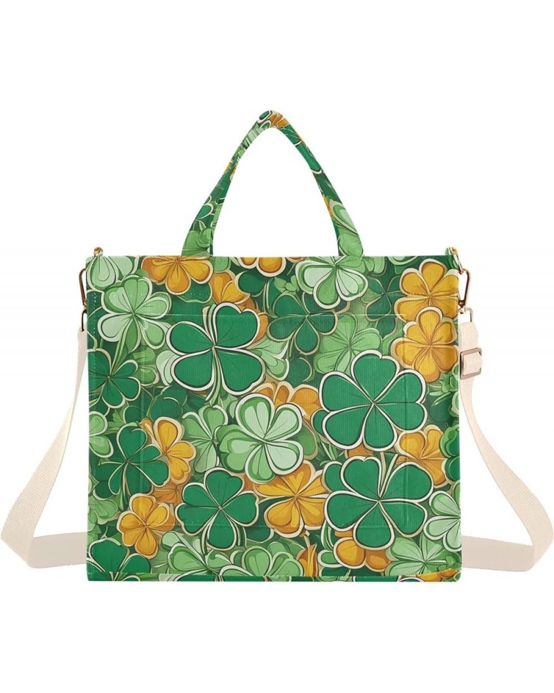 St Patricks Day Colorful Theme Women's Tote Handbags Top Handle Satchel Shoulder Bag Crossbody Bag M $14.85 Totes