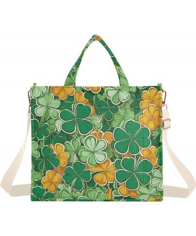 St Patricks Day Colorful Theme Women's Tote Handbags Top Handle Satchel Shoulder Bag Crossbody Bag M $14.85 Totes