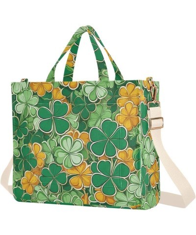 St Patricks Day Colorful Theme Women's Tote Handbags Top Handle Satchel Shoulder Bag Crossbody Bag M $14.85 Totes