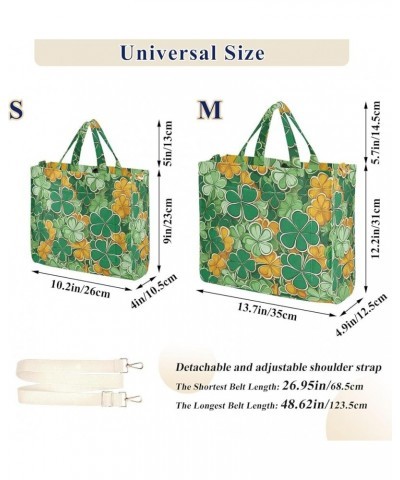 St Patricks Day Colorful Theme Women's Tote Handbags Top Handle Satchel Shoulder Bag Crossbody Bag M $14.85 Totes