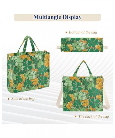 St Patricks Day Colorful Theme Women's Tote Handbags Top Handle Satchel Shoulder Bag Crossbody Bag M $14.85 Totes