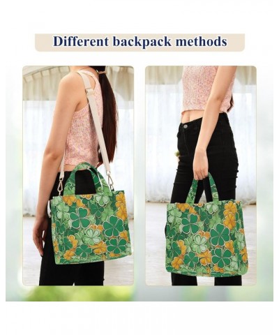 St Patricks Day Colorful Theme Women's Tote Handbags Top Handle Satchel Shoulder Bag Crossbody Bag M $14.85 Totes