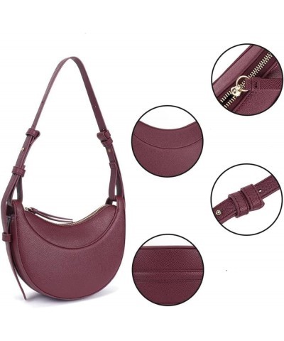 Handbags for Women Leather Shoulder Bag Fashion Dumpling Hobo Bags Sling Crossbody Bag Cute Purse Ps-red $19.94 Satchels