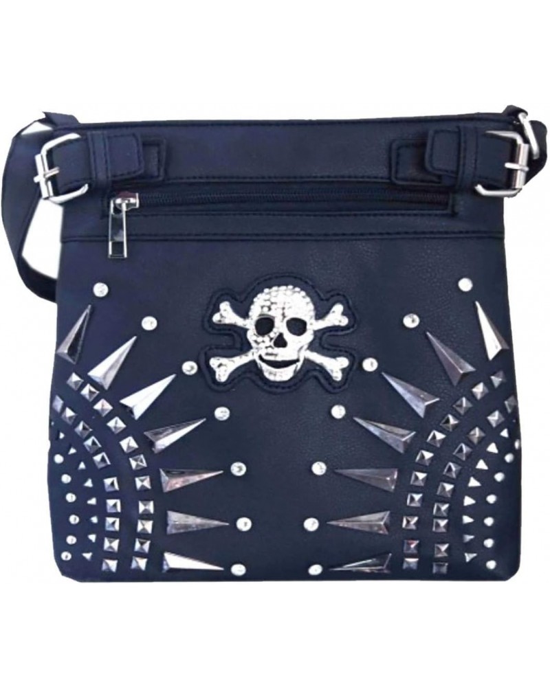 Spike Studded Skull Concealed Carry Cross Body Bag $24.51 Crossbody Bags