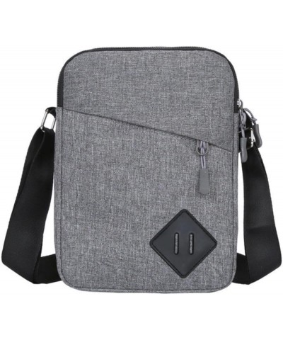 Fashion Satchel Business Travel Men And Women Universal Small Square Bag Shoulder Carry On Document Bag Shoulder Bag S Grey $...