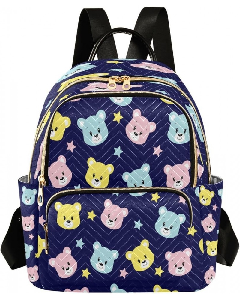 Women Backpack Purse Cute Cartoon Bear Fashion Shoulder Bags Travel Backpack Small Daypacks S Small $11.18 Backpacks