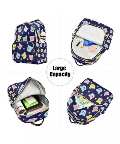 Women Backpack Purse Cute Cartoon Bear Fashion Shoulder Bags Travel Backpack Small Daypacks S Small $11.18 Backpacks