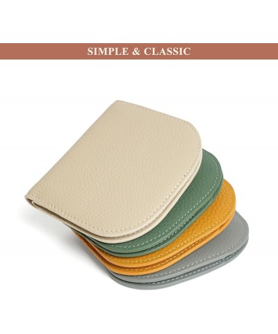 Women's Multi-Pocket Small Purses Genuine Leather Ladies Card Holder Lightweight Cute Compact Wallet (A/Grey) Brown $18.12 Wa...