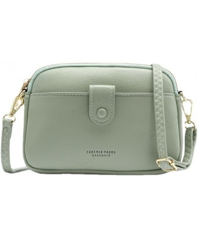 Leather Crossbody Bag for Women Mini Handbags Ladies Shoulder Bag Phone Bag Green $12.77 Totes