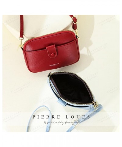 Leather Crossbody Bag for Women Mini Handbags Ladies Shoulder Bag Phone Bag Green $12.77 Totes