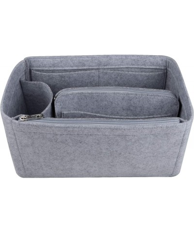 Purse Organizer Insert Felt Bag Insert Organizer Bag in Bag Handbag Tote Organizer Shaper (Beige, Small) Small Grey $20.51 Totes