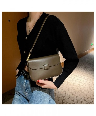 Women Small Shoulder Bag Leather Purse Handbags Classic Crossbody Bags Fashion Ladies Tote Clutch Underarm Bag (White) Green ...