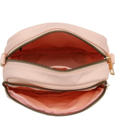 Quilted Nylon Crossbody Bag with Wide Strap Blush $16.17 Crossbody Bags