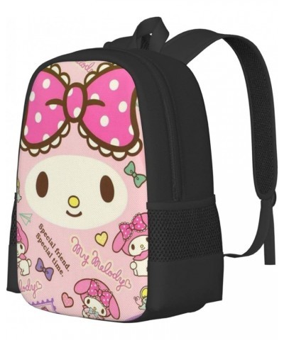 My Bunny Melody Backpack Cartoon animetion Backpacks Double Shoulder Bag Travel Bag Gift For Woman My-02 17 Inch(With Keychai...