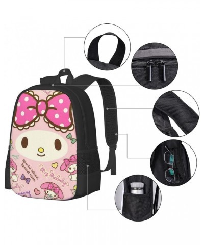 My Bunny Melody Backpack Cartoon animetion Backpacks Double Shoulder Bag Travel Bag Gift For Woman My-02 17 Inch(With Keychai...