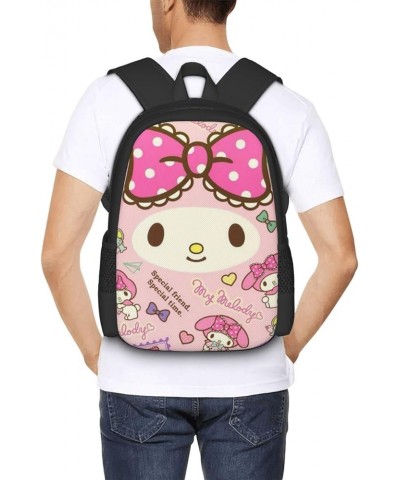 My Bunny Melody Backpack Cartoon animetion Backpacks Double Shoulder Bag Travel Bag Gift For Woman My-02 17 Inch(With Keychai...