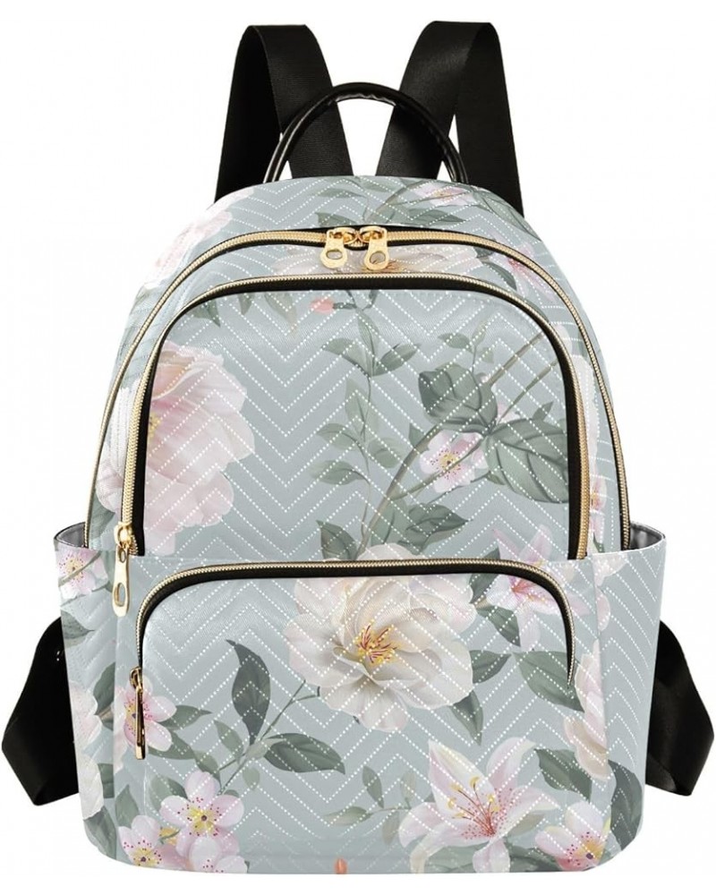 Mini Backpack Purse for Women Lightweight Girls Small Size Watercolor Flowers School Teens College Traveling Medium $17.15 Ba...