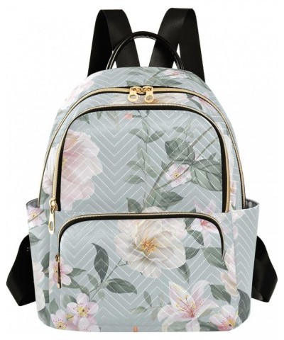 Mini Backpack Purse for Women Lightweight Girls Small Size Watercolor Flowers School Teens College Traveling Medium $17.15 Ba...