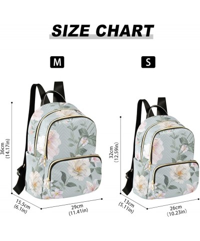 Mini Backpack Purse for Women Lightweight Girls Small Size Watercolor Flowers School Teens College Traveling Medium $17.15 Ba...