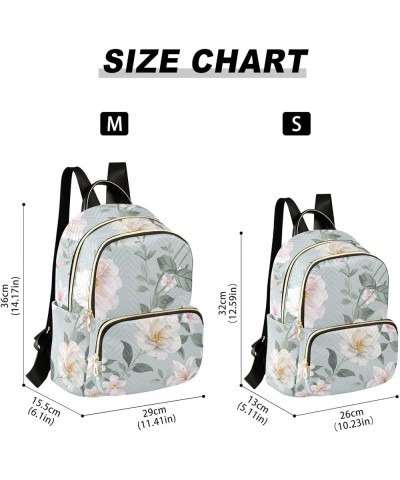 Mini Backpack Purse for Women Lightweight Girls Small Size Watercolor Flowers School Teens College Traveling Medium $17.15 Ba...