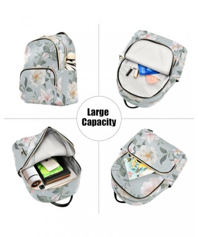 Mini Backpack Purse for Women Lightweight Girls Small Size Watercolor Flowers School Teens College Traveling Medium $17.15 Ba...