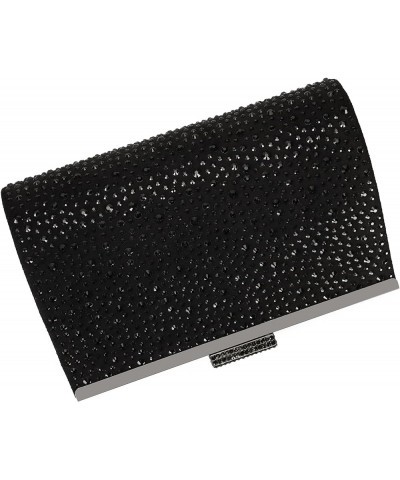 DEXMAY Crystal Clutch Purse for Women Rhinestone Frame Clutch Handbag for Party Black $14.51 Evening Bags