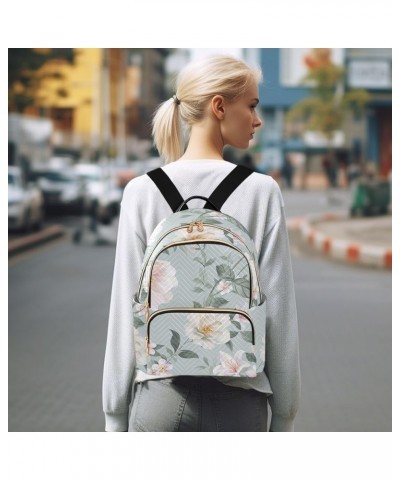 Mini Backpack Purse for Women Lightweight Girls Small Size Watercolor Flowers School Teens College Traveling Medium $17.15 Ba...