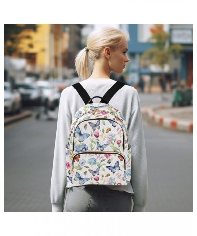 Colorful Butterflies Fashion Backpack Purse for Women, Casual Daypacks, Ladies Gift for Traveling Hiking Multicolor Small $17...