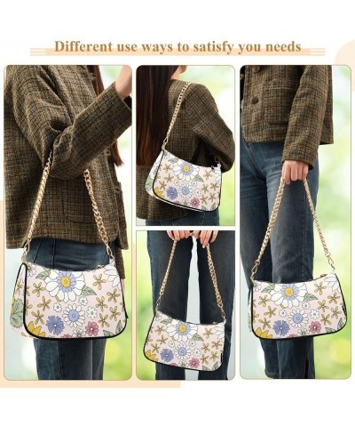 Peacock Feather Circle Small Purse for Women Shoulder Bags Clutch Purse Floral Vintage1 $16.11 Shoulder Bags