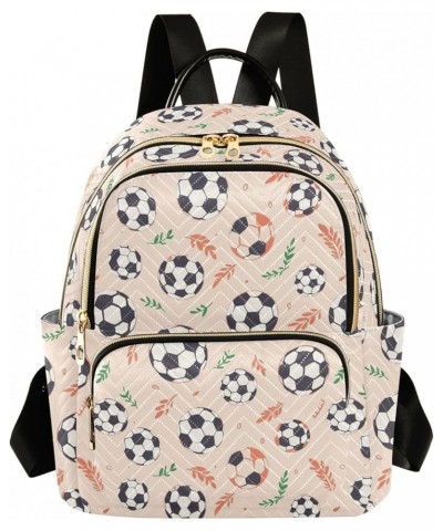 Soccer Ball Print Fashion Backpack Purse for Women, Casual Daypacks, Ladies Gift for Traveling Hiking Multicolor Medium $12.7...