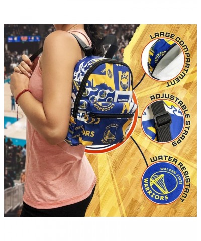 Golden State Warriors Crossbody Purse for woman Mini Backpack $21.15 Handbags