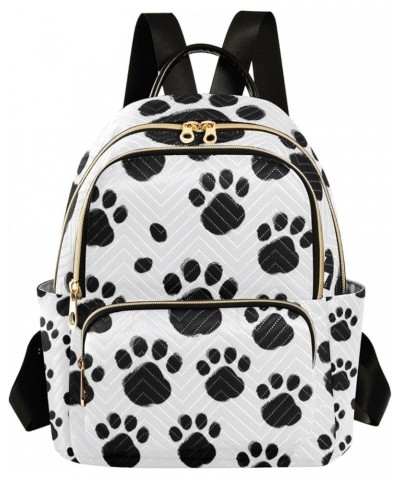 Mini Backpack Purse for Women, Dog Paws Travel Bag Casual Daypack Shoulder Bag Medium $12.80 Backpacks