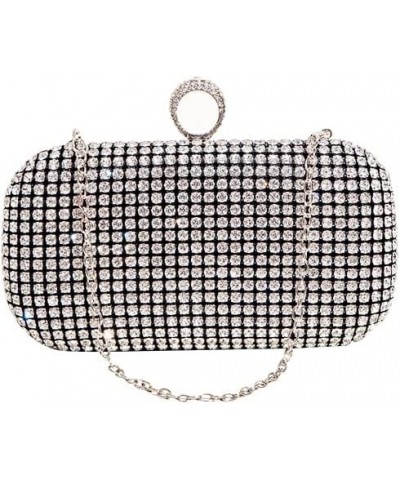 Crystals Evening Clutch Bag for Women Small Shoulder Bags Sparkling Wedding Purses Handbags Evening Bags Formal Black $18.89 ...