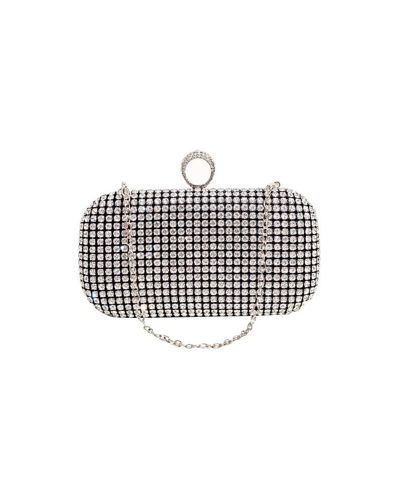 Crystals Evening Clutch Bag for Women Small Shoulder Bags Sparkling Wedding Purses Handbags Evening Bags Formal Black $18.89 ...