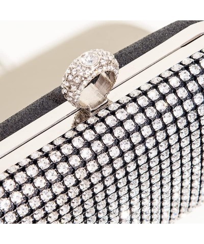 Crystals Evening Clutch Bag for Women Small Shoulder Bags Sparkling Wedding Purses Handbags Evening Bags Formal Black $18.89 ...