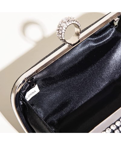 Crystals Evening Clutch Bag for Women Small Shoulder Bags Sparkling Wedding Purses Handbags Evening Bags Formal Black $18.89 ...